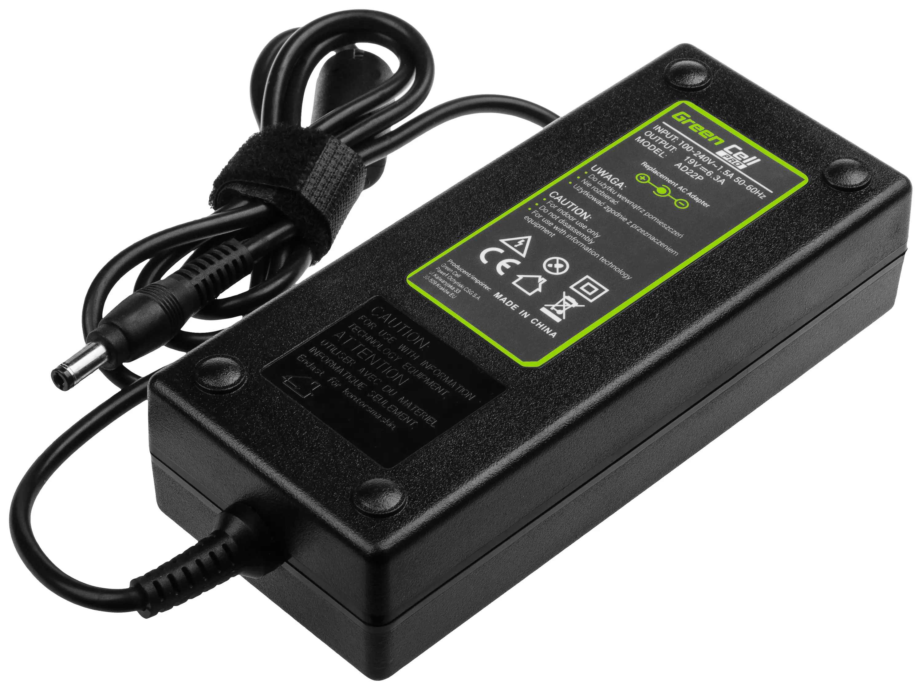 Блок питания Green Cell GC-AD22P 120 Вт 6,3 А для ноутбука