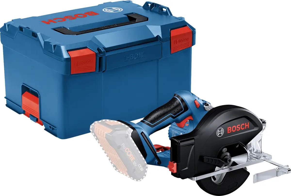 Аккумуляторная дисковая пила Bosch Professional GKM 18V-50, 18 В. Максимальная глубина реза (90°): 50 мм.
