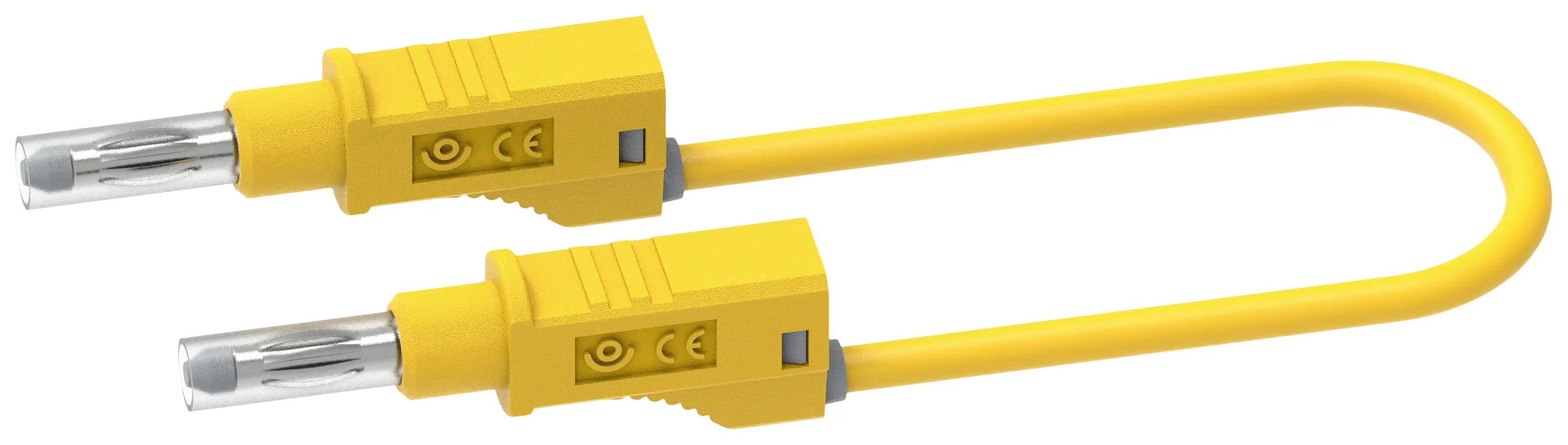 Electro PJP 2217/600V-CD1-200J Измерительный провод типа «банан» с разъемом «банан» длиной 2,00 м, желтый, 1 шт.