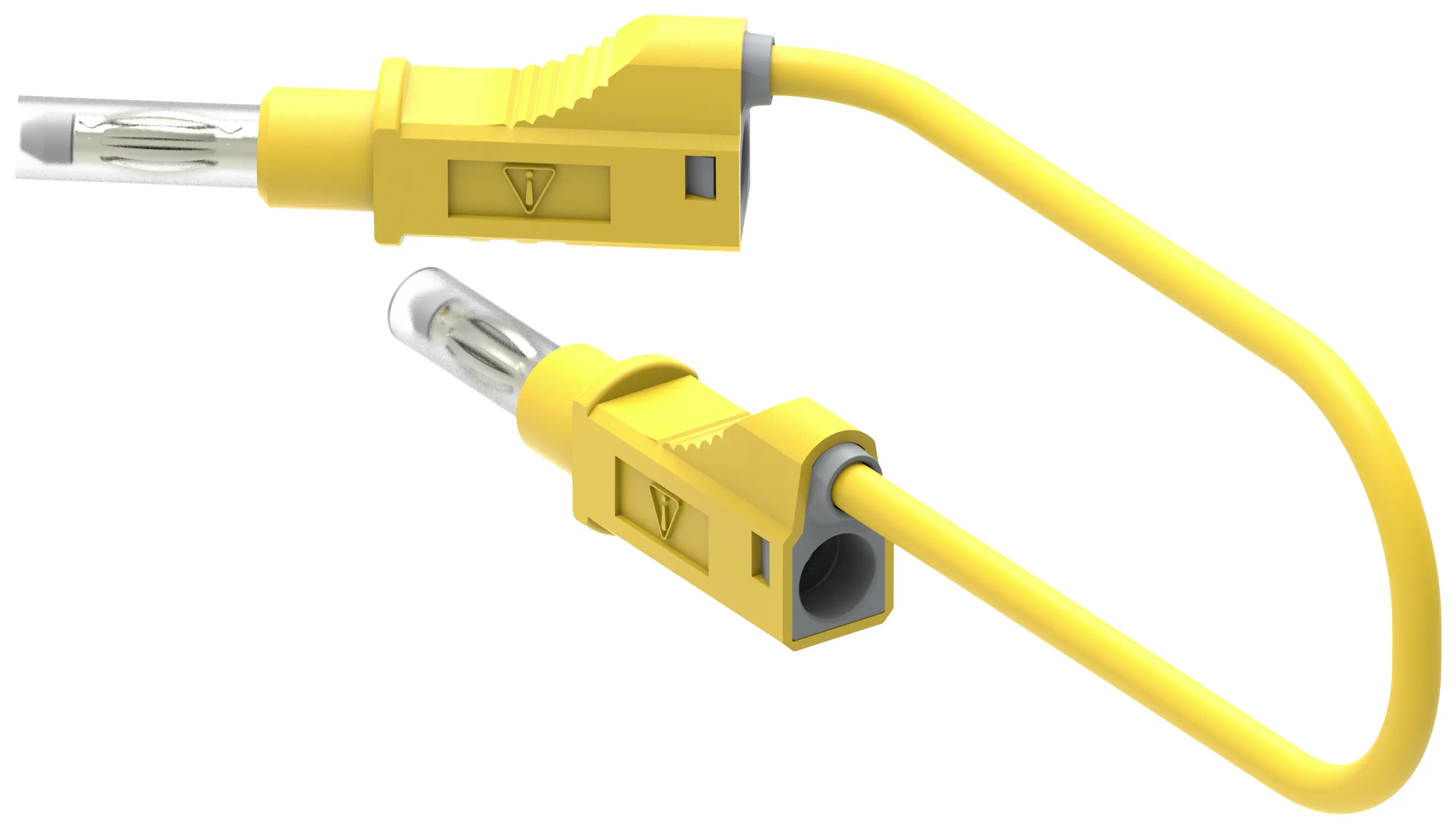 Electro PJP 2217/600V-CD1-50J Измерительный провод типа «банан» с разъемом «банан» 0,50 м желтый 1 шт.