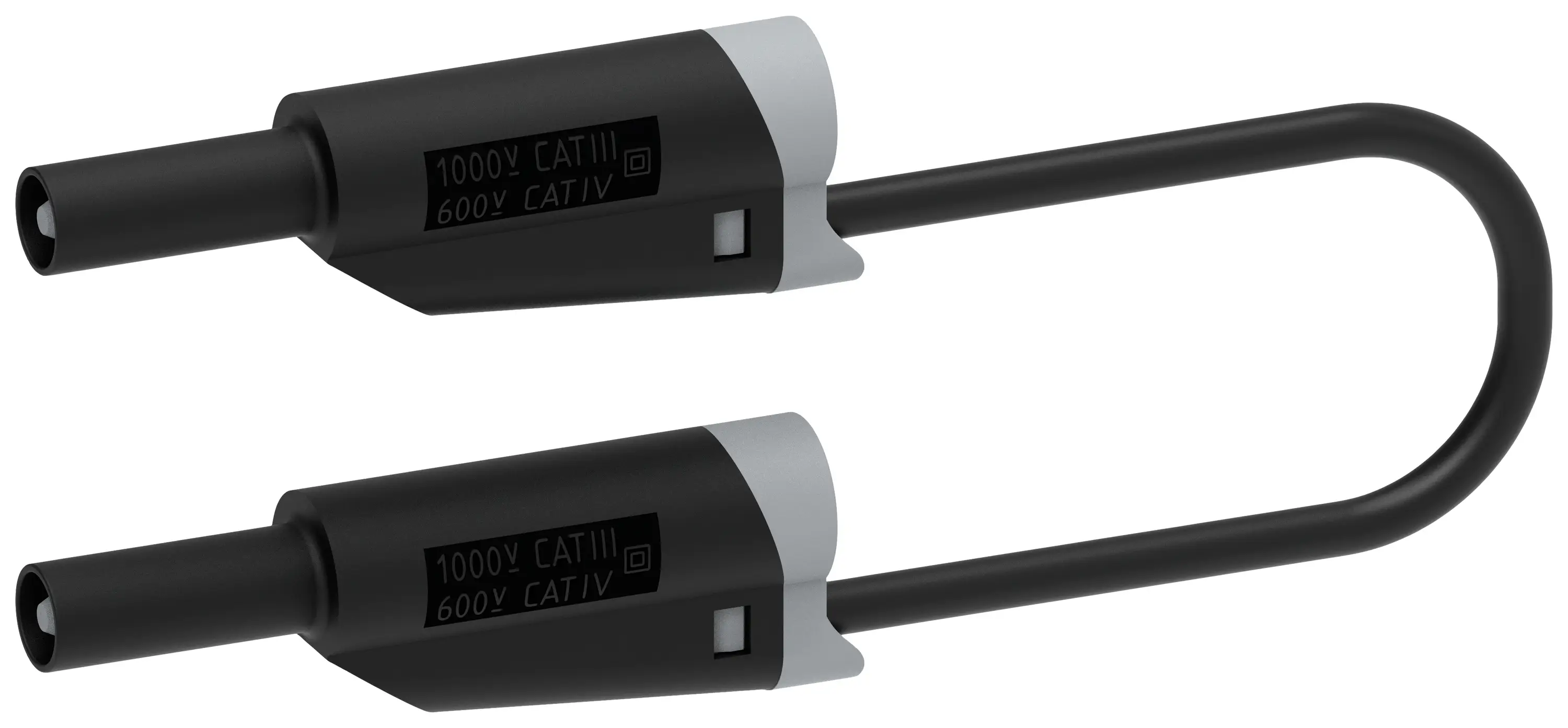 Electro PJP 2717-IEC-CD1-100N Измерительный провод, разъем типа «папа», ламель 4 мм, разъем типа «папа», ламель 4 мм, 1,00 м, черн