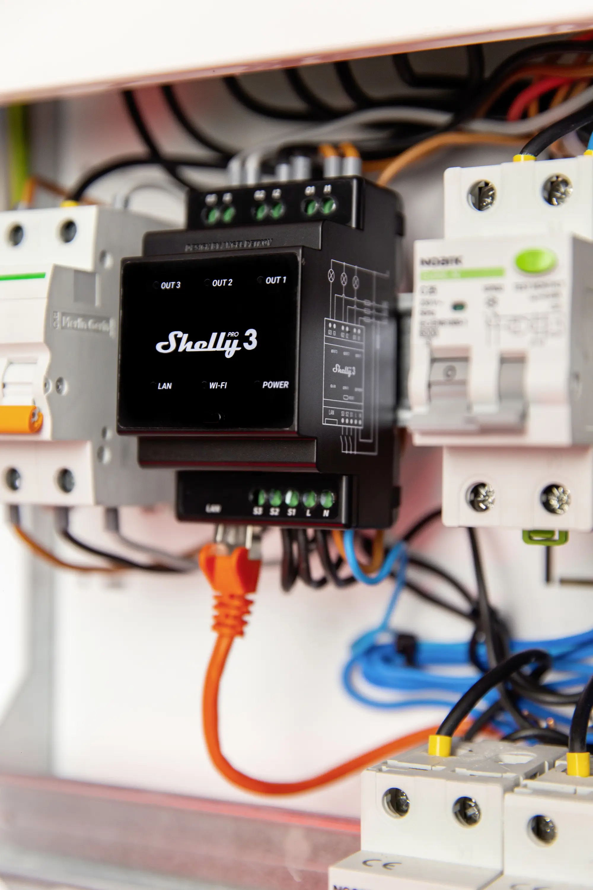 Передатчик Shelly Shelly Pro на 3 DIN-рейку Wi-Fi, Bluetooth