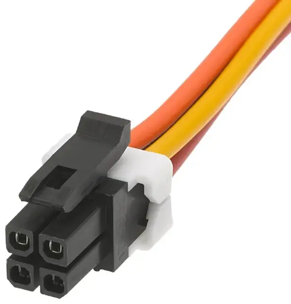 Корпус разъема Molex «мама» для кабеля. Количество контактов: 4. 451320410. 1 шт., в неплотной упаковке.