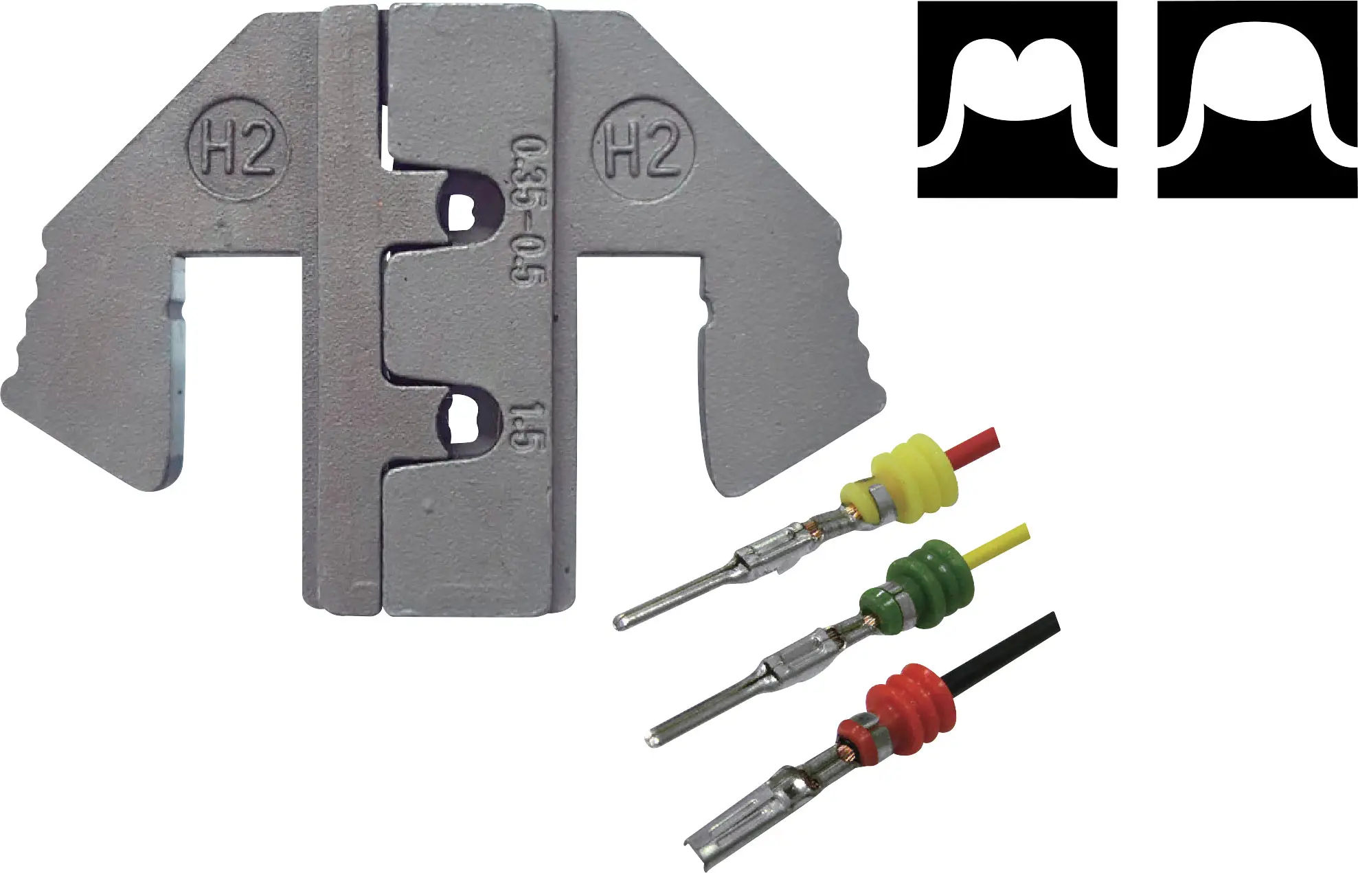 Обтискна матриця TOOLCRAFT PLE-0H2 для AMP Superseal 1.5 від 0,35 до 1,5 мм², сумісна з брендами TOOLCRAFT PZ-500