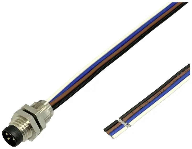 BKL Electronic 2701011 Монтажное гнездо для датчика/исполнительного механизма M8 0,2 м. Количество контактов: 4,5. 1 шт.