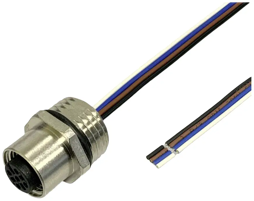 BKL Electronic 2703009 Монтажное гнездо для датчика/исполнительного механизма M12 0,5 м. Количество контактов: 3. 1 шт.