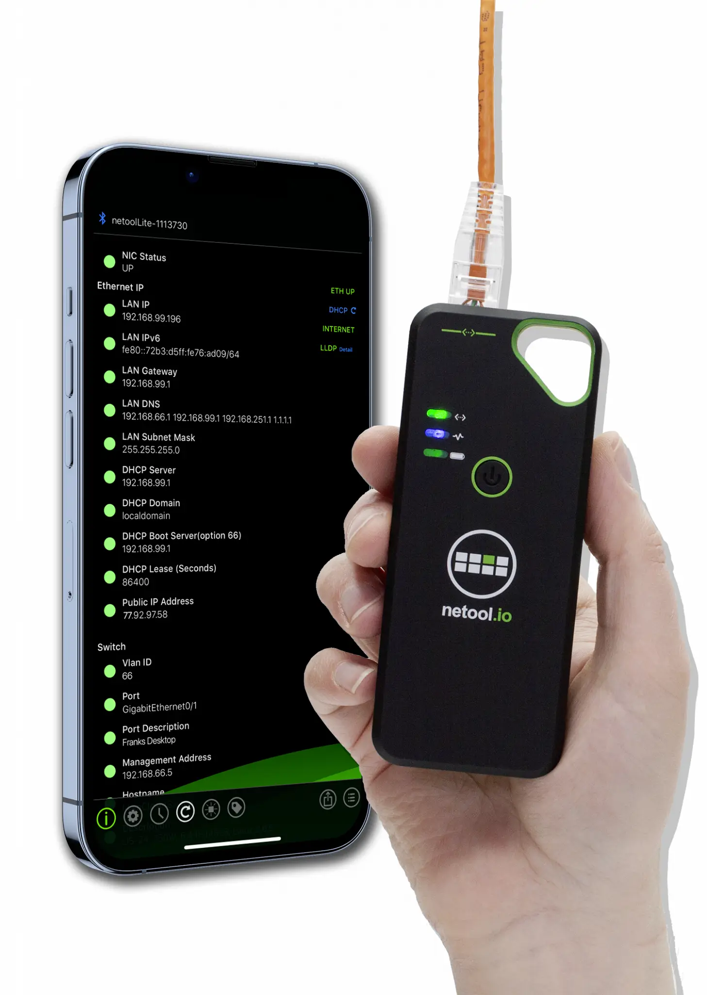 NE1E Netool IO Lite Розумніший мережевий тестер