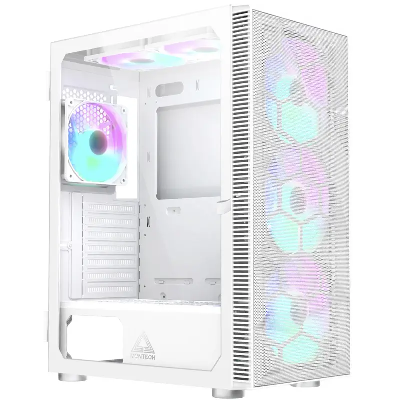Игровой корпус MONTECH X3 Mesh Midi Tower белого цвета