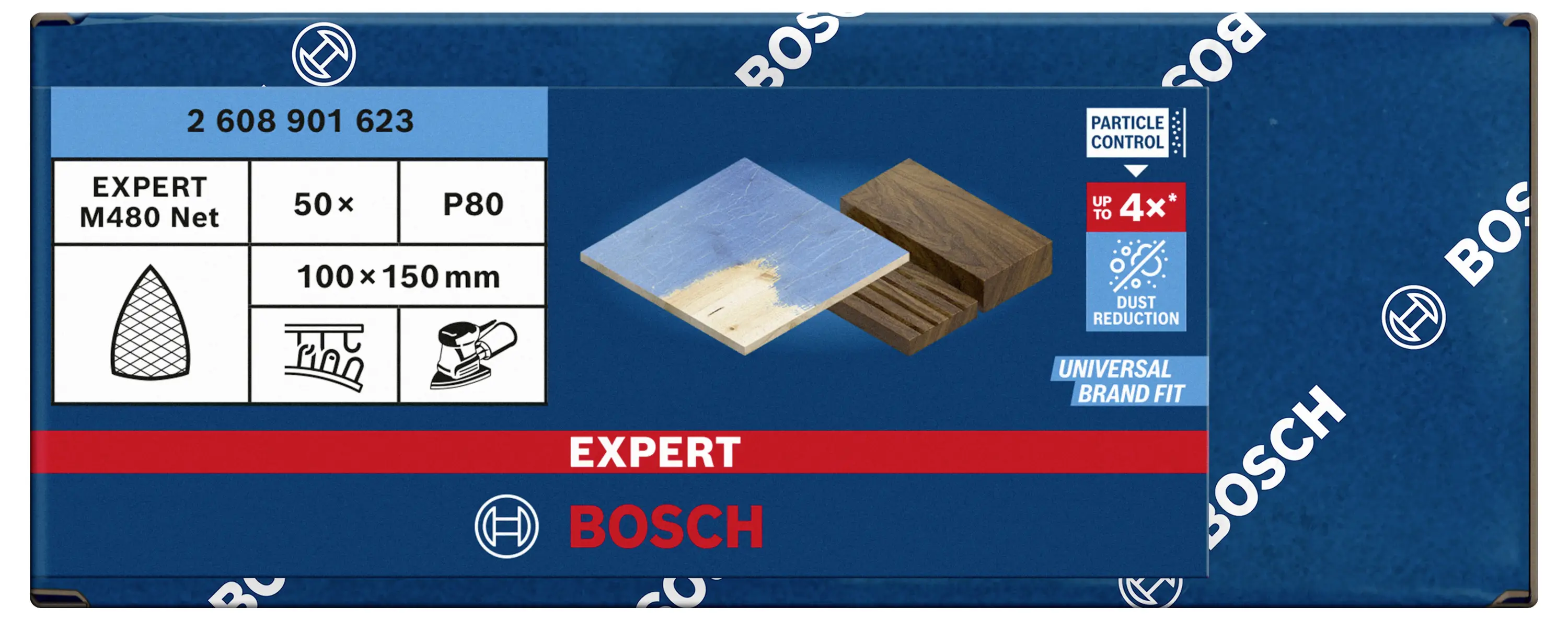 Сітка для багатофункціональної шліфувальної машини Bosch 2608901623 150 мм 50 шт.