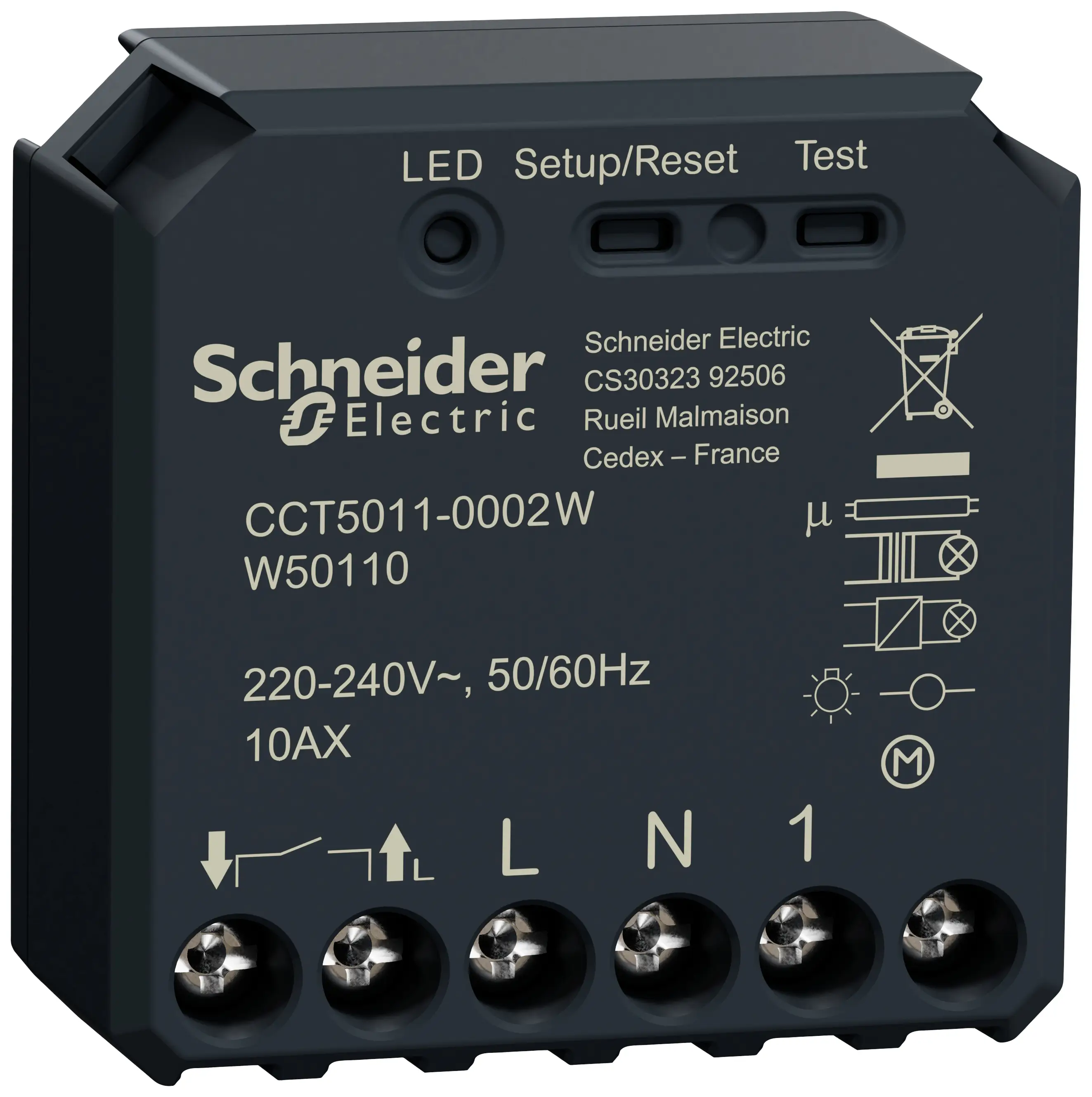 Привод Schneider Electric Wiser CCT5011-0002W Максимальная дальность действия 50 м Hausautomatisierung