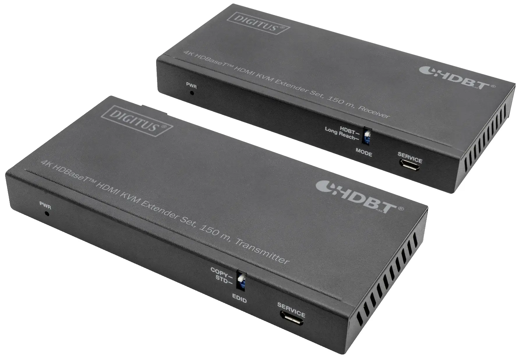 Вхід HDMI® Digitus DS-55526, RJ45, ІЧ (інфрачервоний порт), USB 2.0 через мережевий кабель RJ45 довжиною 150 м