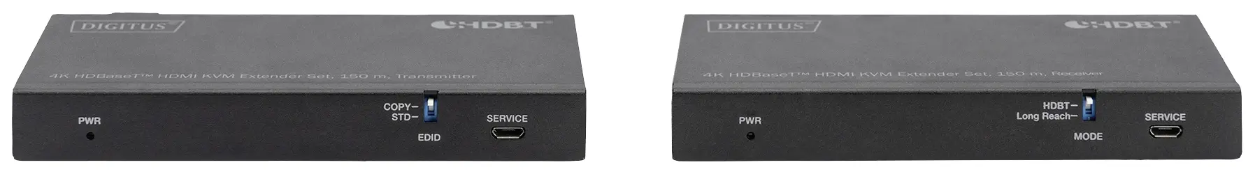 Вхід HDMI® Digitus DS-55526, RJ45, ІЧ (інфрачервоний порт), USB 2.0 через мережевий кабель RJ45 довжиною 150 м