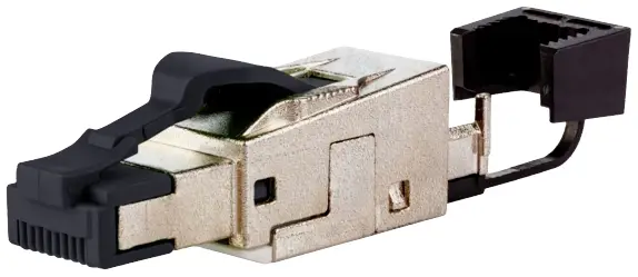 Разъем-вилка Metz Connect Verlegekabel RJ45 Metz Connect Verlegekabel 130E405032-E Разъем-вилка черный 1 шт.