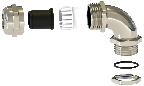 TRU COMPONENTS TC-11447388 Кабельний сальник M16 x 1,5 латунь (нікельований) металевий 1 шт.