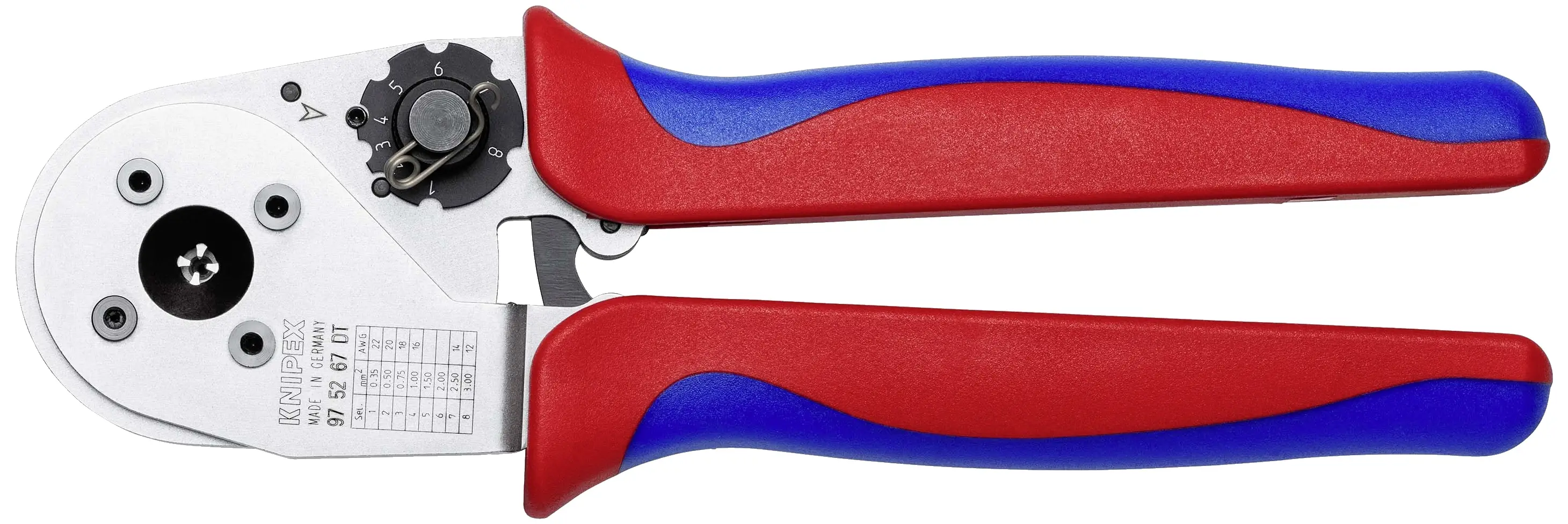 Обжимной инструмент Knipex 97 52 67 DT, 0,35–3 мм²