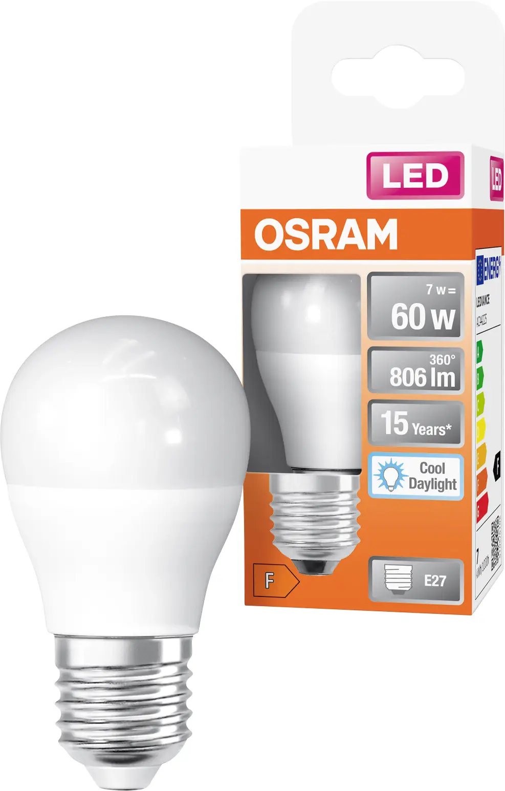 Лампа світлодіодна OSRAM HOMELIGHTING 4099854022029 E-27 7 Вт = 60 Вт холодний білий 1 шт.