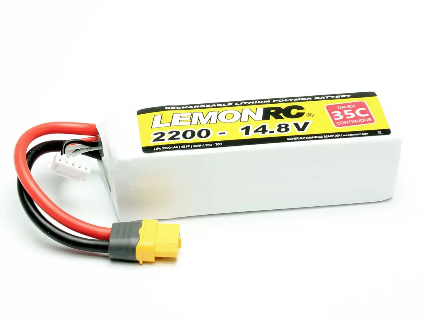 Аккумуляторный блок (LiPo) 14,8 В 2200 мАч 35 C LemonRC Softcase XT60