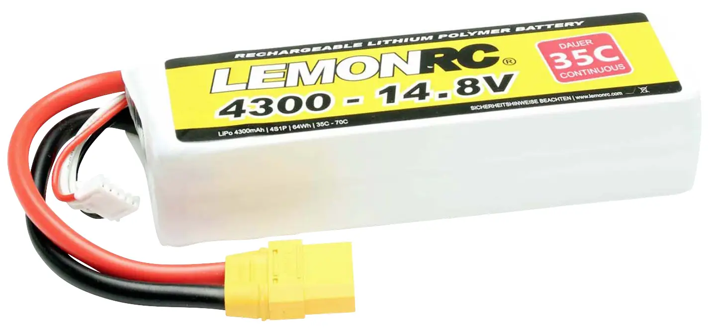 Аккумуляторный блок (LiPo) 14,8 В 4300 мАч 35 C LemonRC Softcase XT90