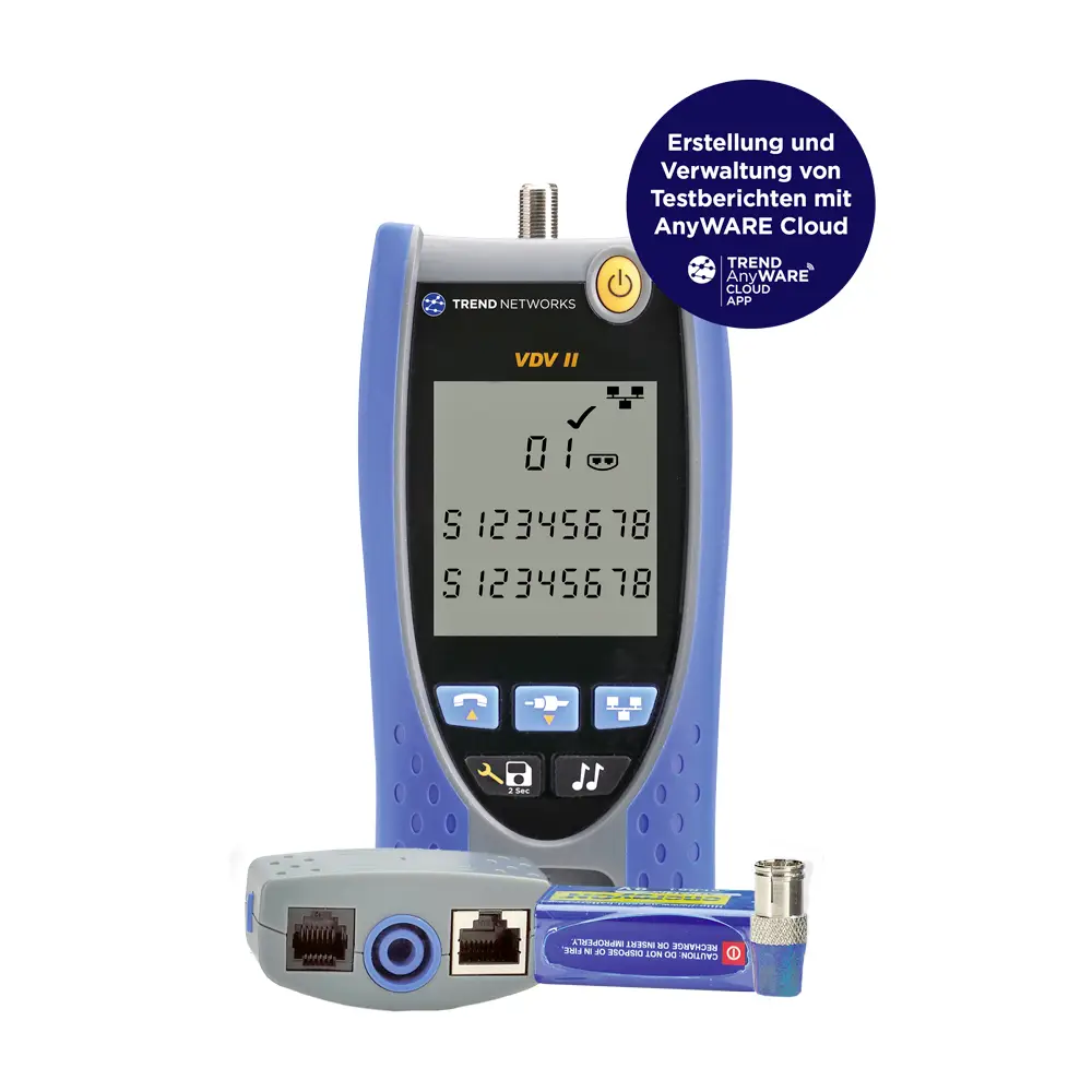 Тестер кабелів Trend Networks VDV II BT R158007, ідентифікація, визначення місця обриву, трасування проводів