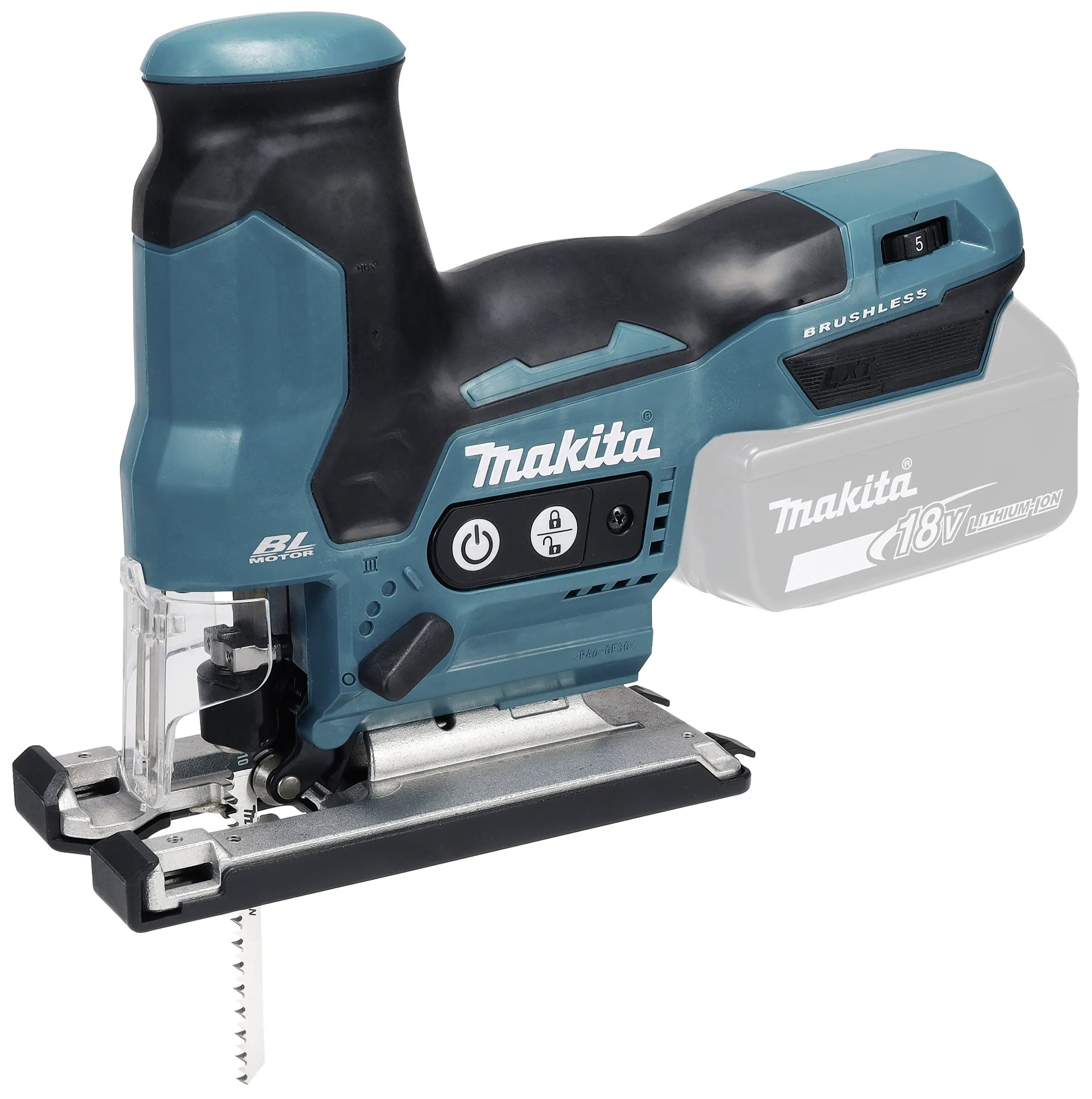 Makita DJV185Z Акумуляторна маятникова пилка DJV185Z без акумулятора 18 В Кількість акумуляторів у комплекті 0