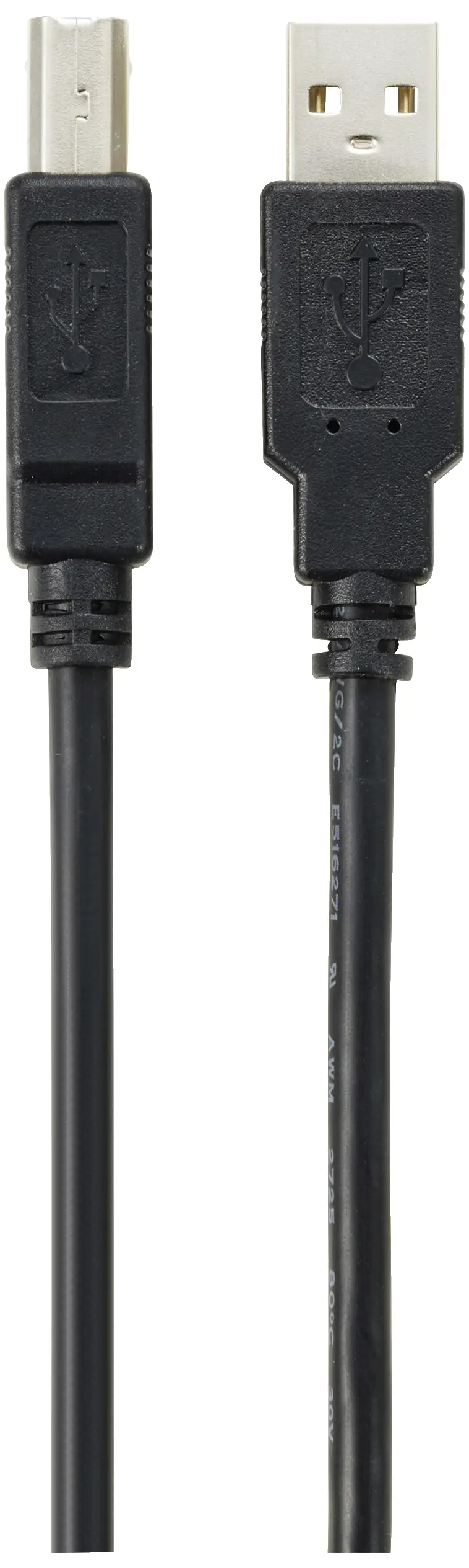 USB-кабель Renkforce USB 2.0 USB-A чоловічий роз'єм, USB-B чоловічий роз'єм 10.00 м Чорний плетений екран RF-5770782
