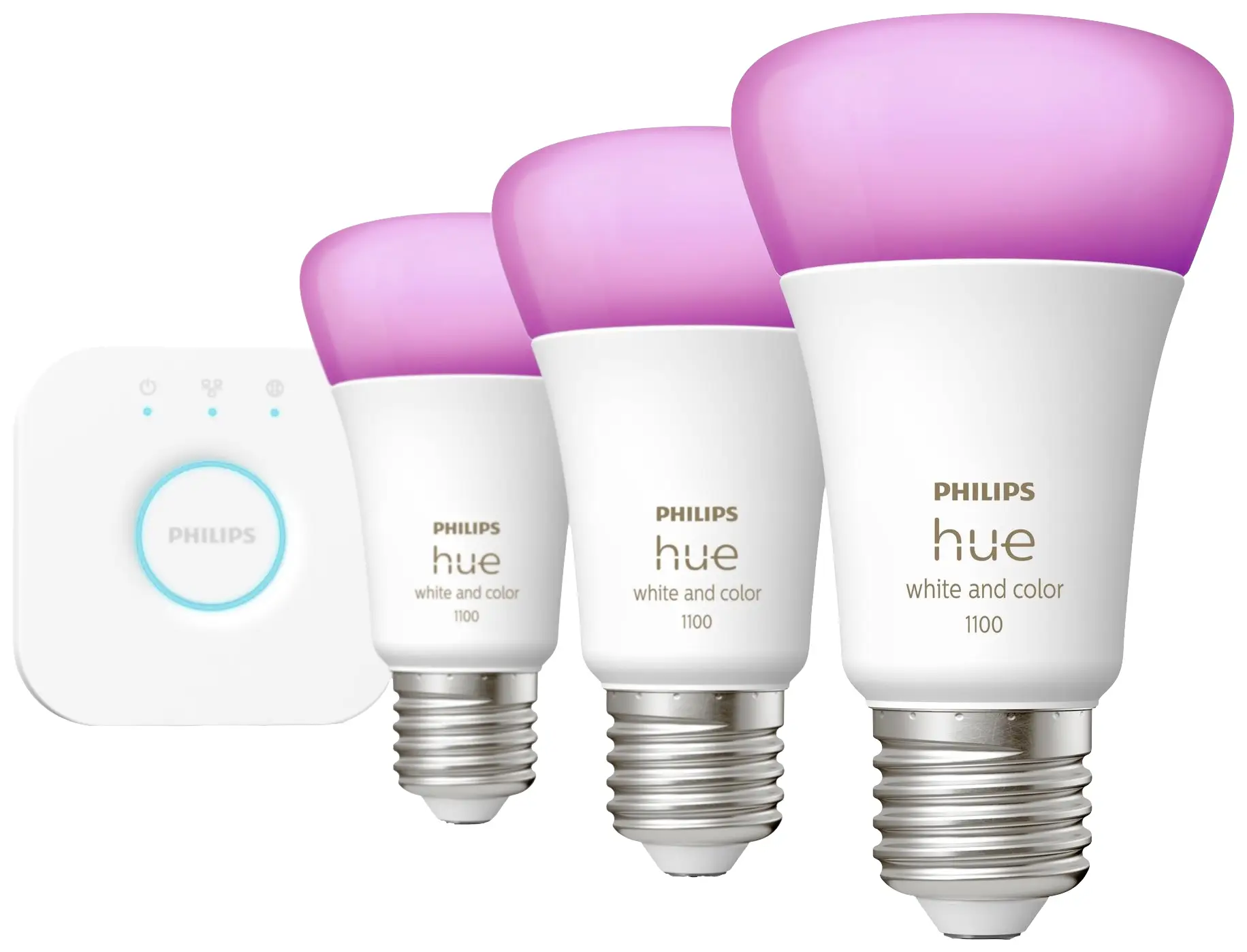 Комплект освітлення Philips Hue 8719514291515 EEK: F (A - G) HueWCA 9 Вт A60 3 комплекти EUR PMO E-27 11 Вт RGBW