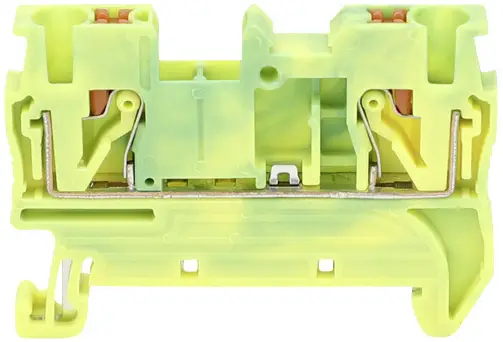 TRU COMPONENTS TC-JPT6-PE Прохідний клемний з'єднувач 8,2 мм Швидкий з'єднувач Кількість контактів: 2 0,5 мм² 6 мм² зелений, жовти