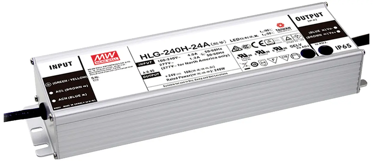 Драйвер для світлодіодів MEAN WELL LED, постійна напруга, 240 Вт, 5 A, 48 В, не регулюється яскравістю, 1 шт.