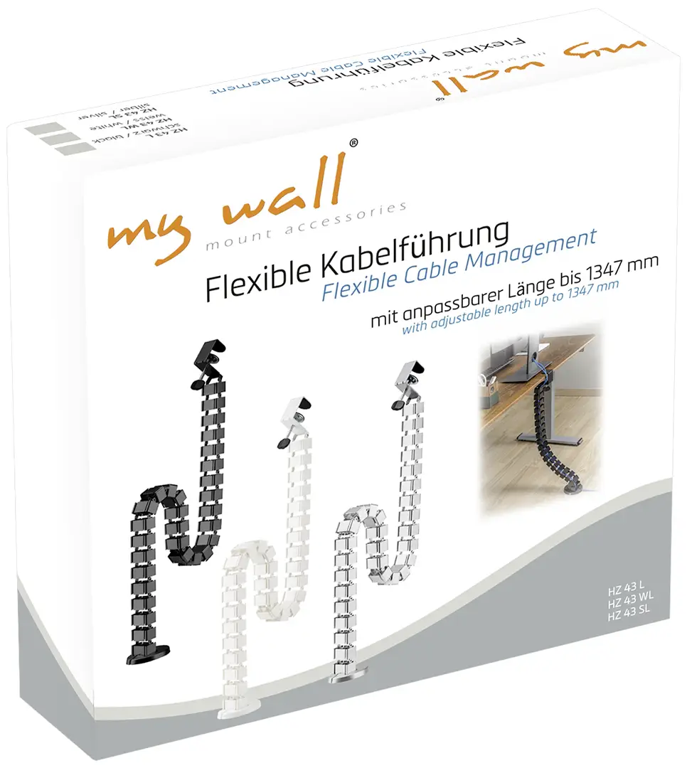Тримач для кабельного джгута My Wall HZ43WL білий 1 шт.