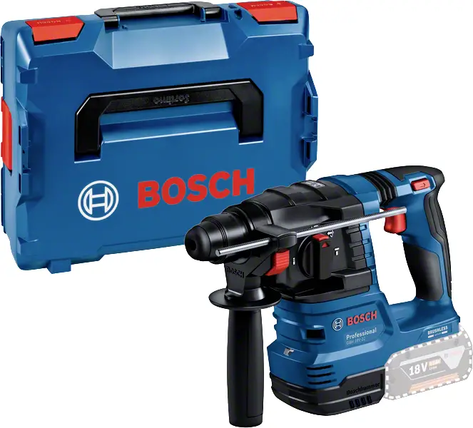 Bosch Professional GBH 18V-22 SDS-Plus-Аккумуляторная ударная дрель, 18 В, литий-ионная аккумуляторная батарея, без зарядного устр