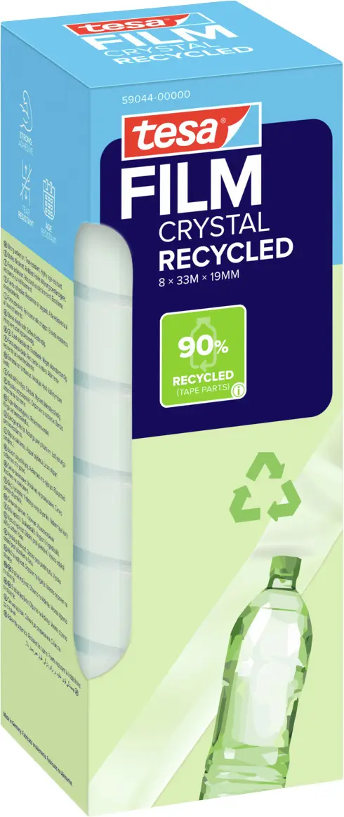 tesa tesafilm® Eco & Crystal 59044-00000-00 Клейкая лента ECO & CRYSTAL (Д x Ш) 33 м x 19 мм 33 м 8 шт.