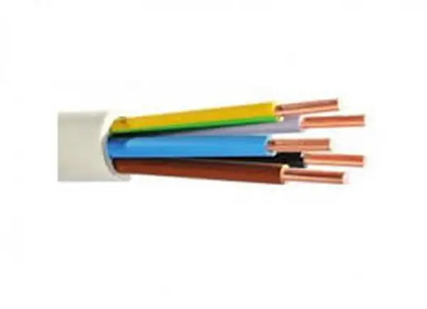 Кабель NYM-J 5x1,5 в оболочке RG100, 5 G 1,5 мм², 100 м, серый