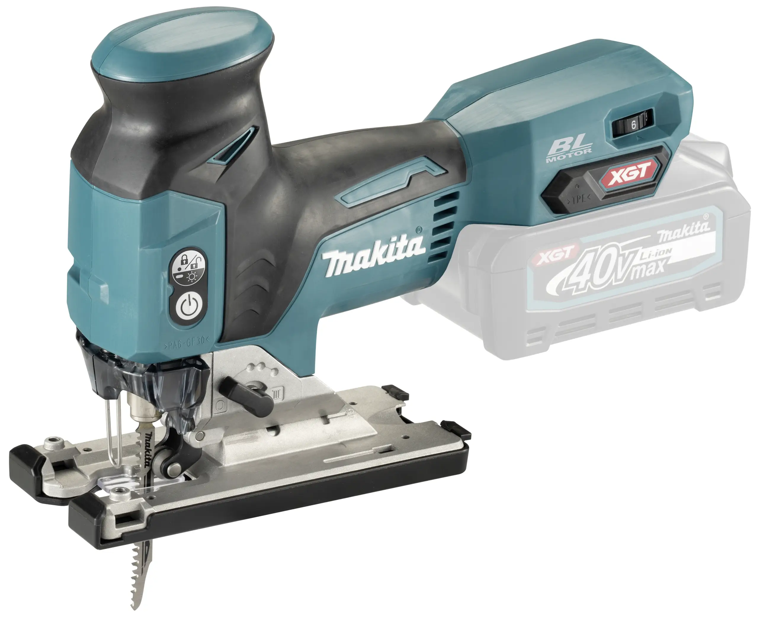 Акумуляторна маятникова пилка Makita JV001GZ JV001GZ безщіткова, без акумулятора, без зарядного пристрою 700 Вт 40 В Кількість аку