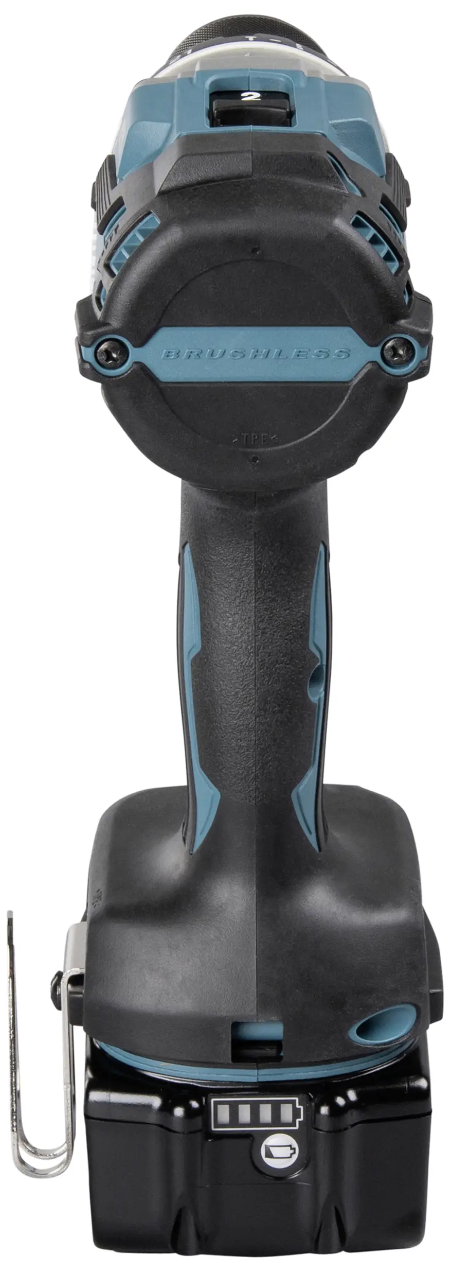 Аккумуляторный ударный гайковерт Makita DHP489RTJ, 2-скоростной, 620 Вт, бесщёточный, в комплекте 2 аккумулятора и зарядное устрой