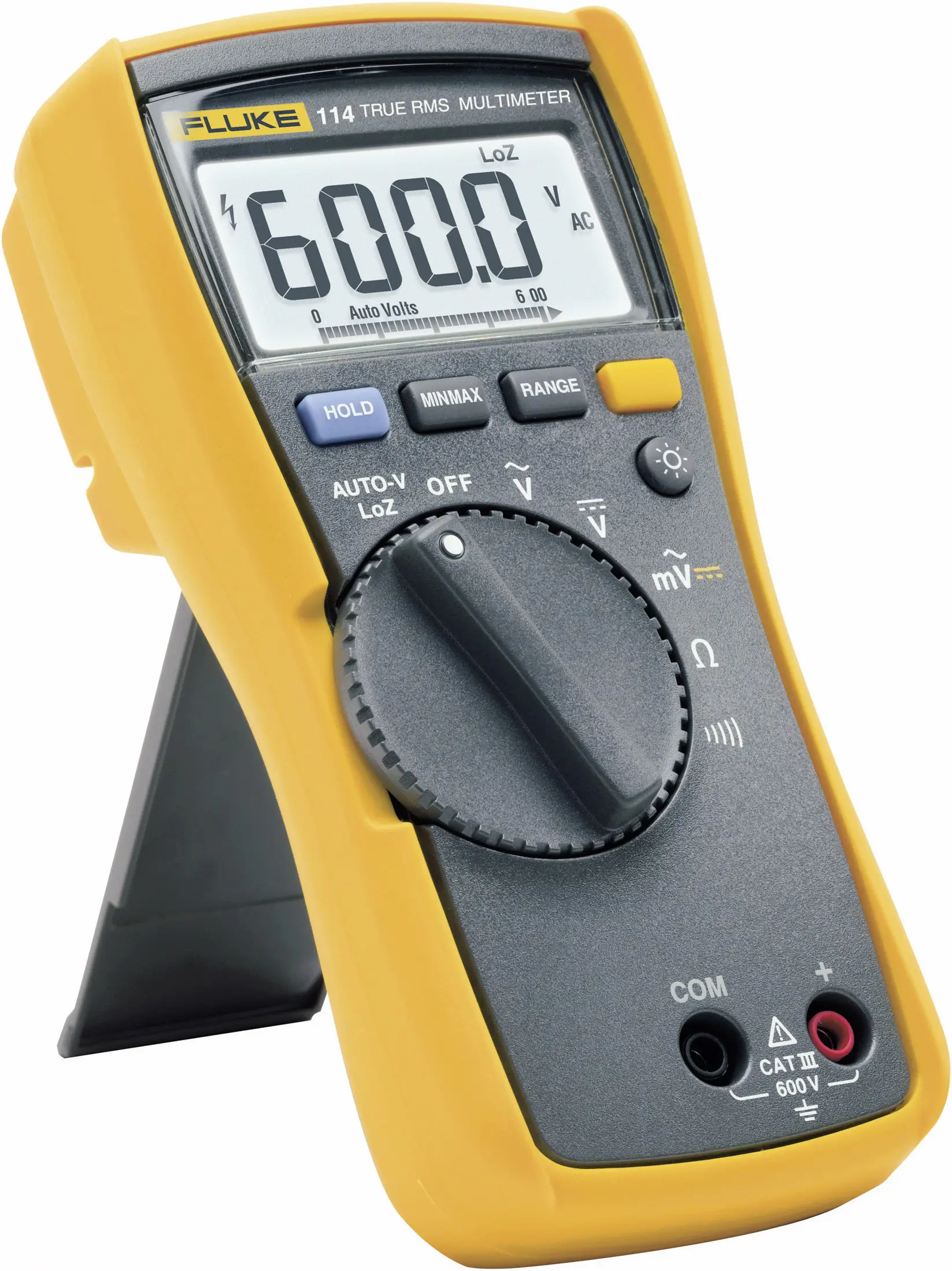 Калібрування мультиметра Fluke 114 (ISO) цифрове калібрування ISO CAT III 600 В Відображаються числа: 6000