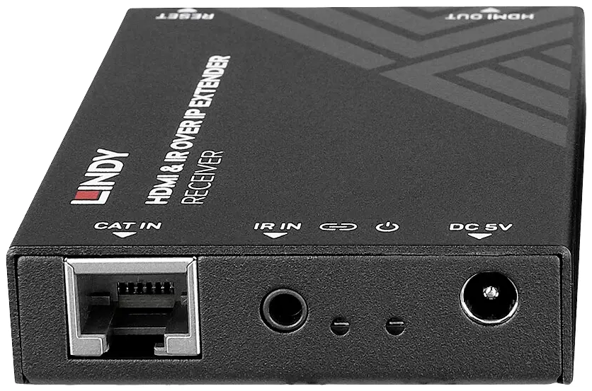 Приемник LINDY HDMI и IR over IP RJ45, ИК (инфракрасный) HDMI-приемник 150 м
