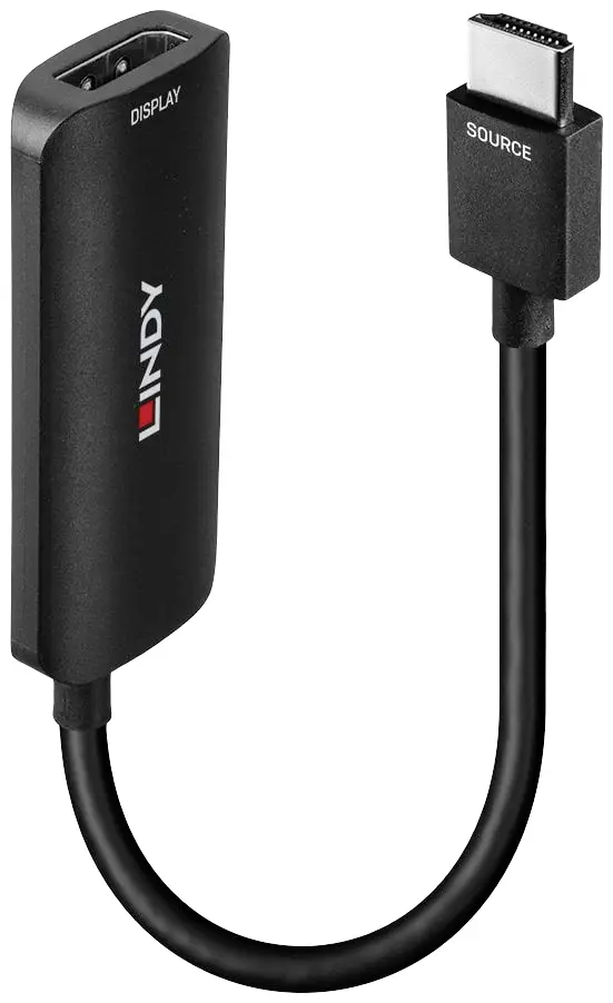 HDMI адаптер LINDY HDMI 8K60 auf DisplayPort 1.4 Converter 38329, 0.157 м