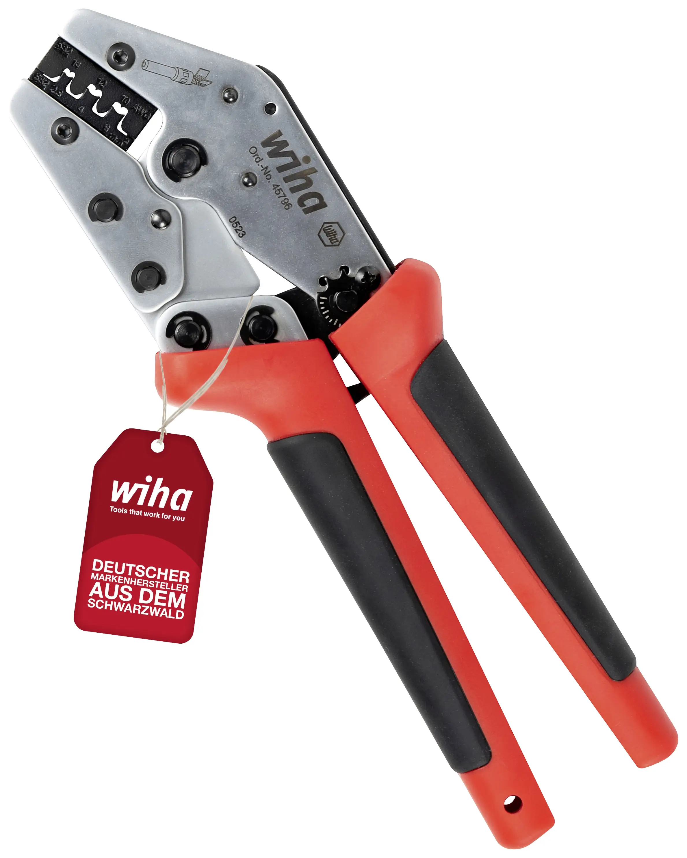 Обжимной инструмент Wiha MC4 45796, диаметр кабеля от 2,5 до 6 мм².