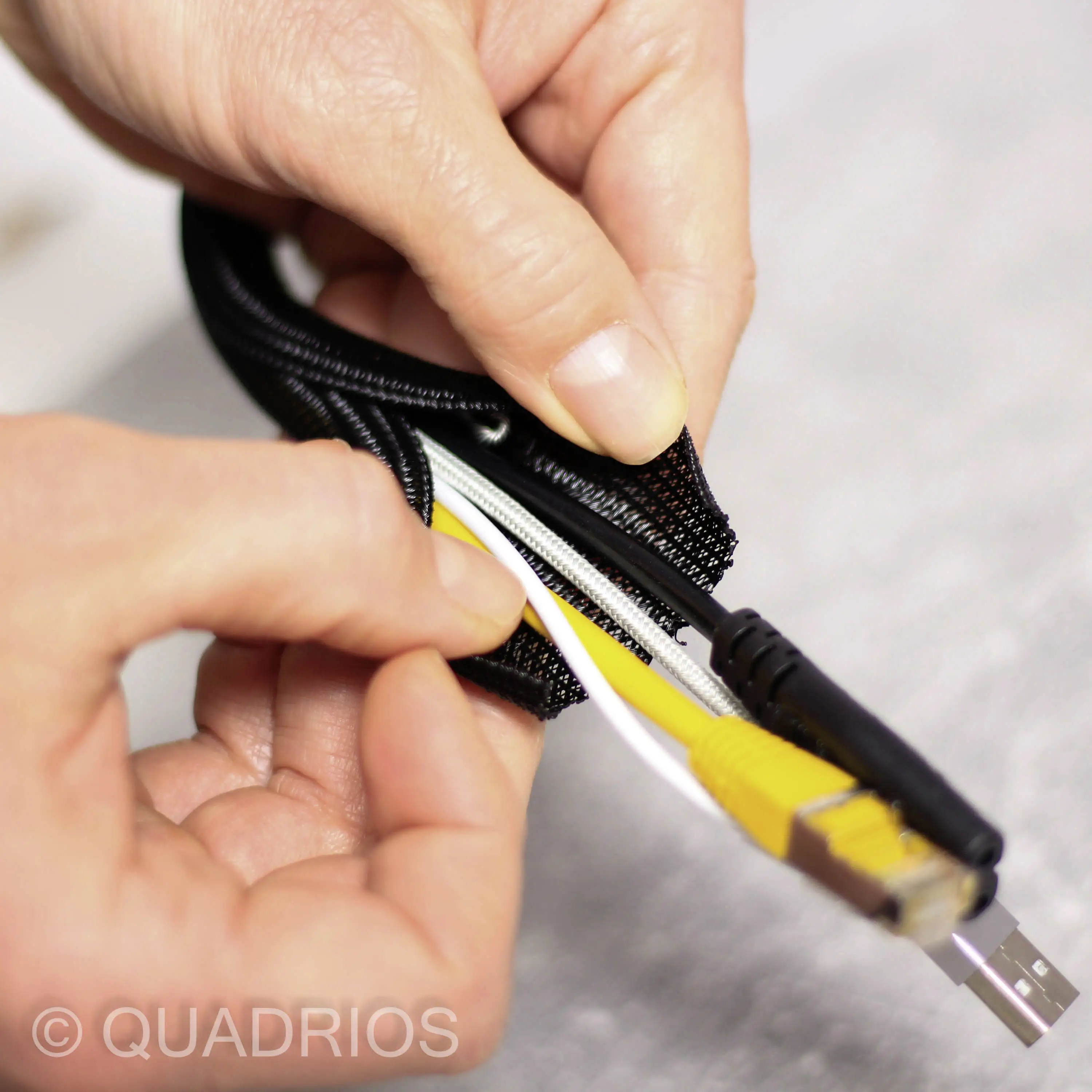 Quadrios 23CA229 23CA229 Армований шланг з чорного поліестеру 6-7 мм 3 м
