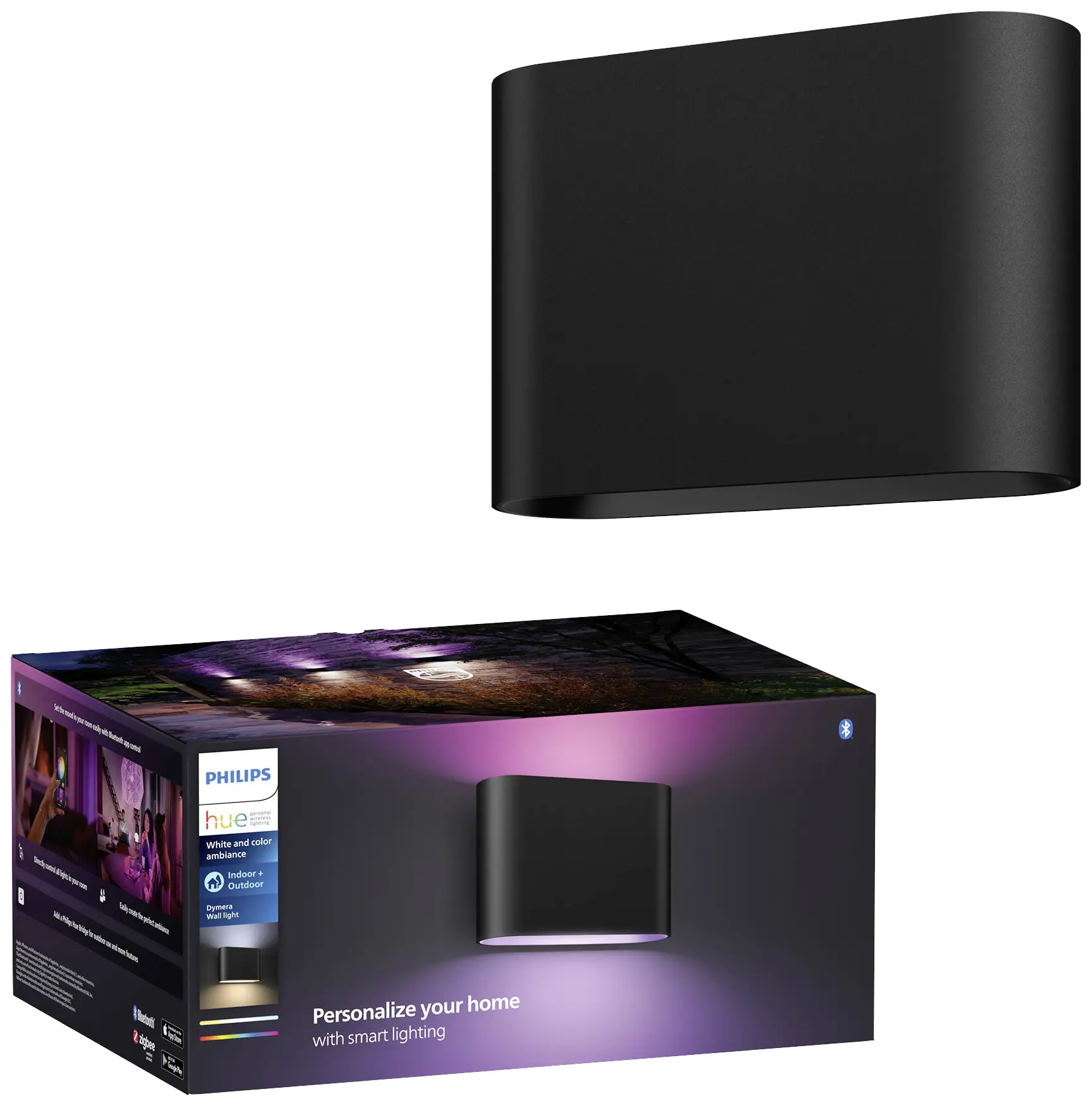 Настенный светодиодный уличный светильник Philips Hue Hue 8720169234505 Hue Dymera, 10,2 Вт, RGBW