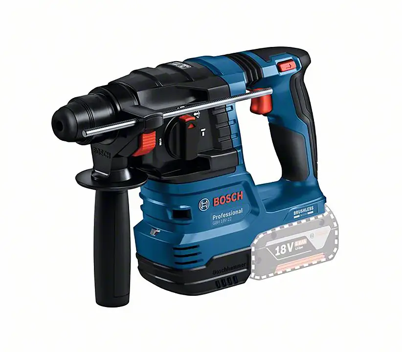Bosch Professional GBH 18V-22 SDS-Plus-Аккумуляторная ударная дрель 18 В без аккумулятора, без зарядного устройства, вкл. случай