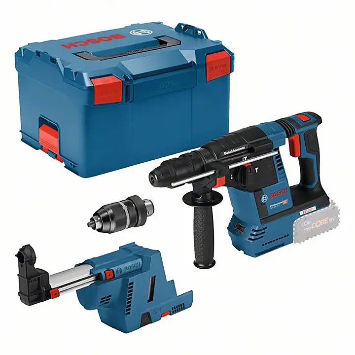 Bosch Professional GBH 18V-26F + GDE SDS-Plus-Акумуляторний перфоратор 18 В Li-Ion без акумулятора, без зарядного пристрою, вкл. с