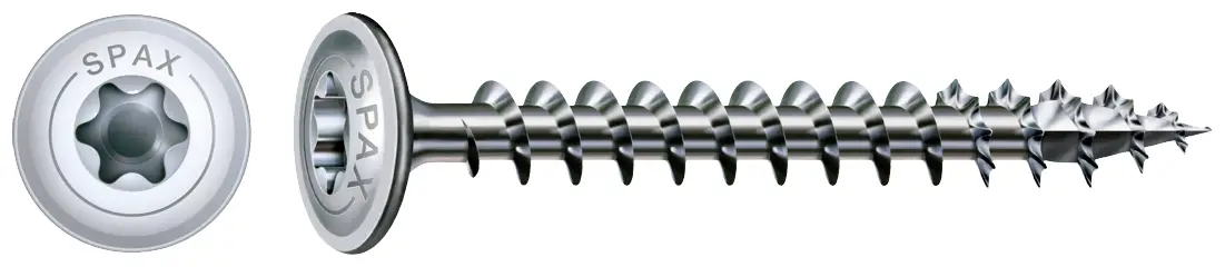 SPAX 0251010600605 R 88193 Шуруп по дереву m.Spitze/T-STAR 6 мм 60 мм T-STAR plus сталь WIROX 200 шт.