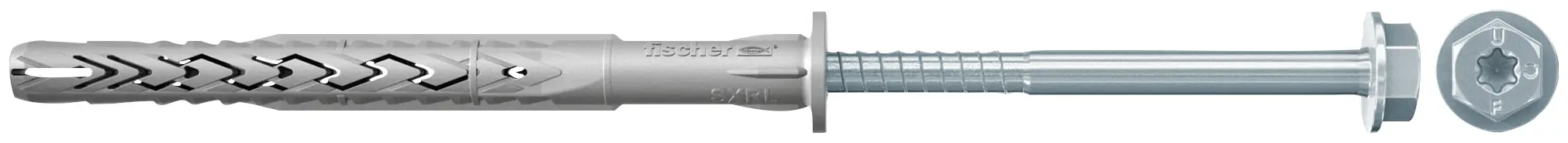 Монтажная заглушка Fischer 544549 SXRL 8 x 120 FUS K NV с увеличенной длиной 120 мм, 1 комплект.