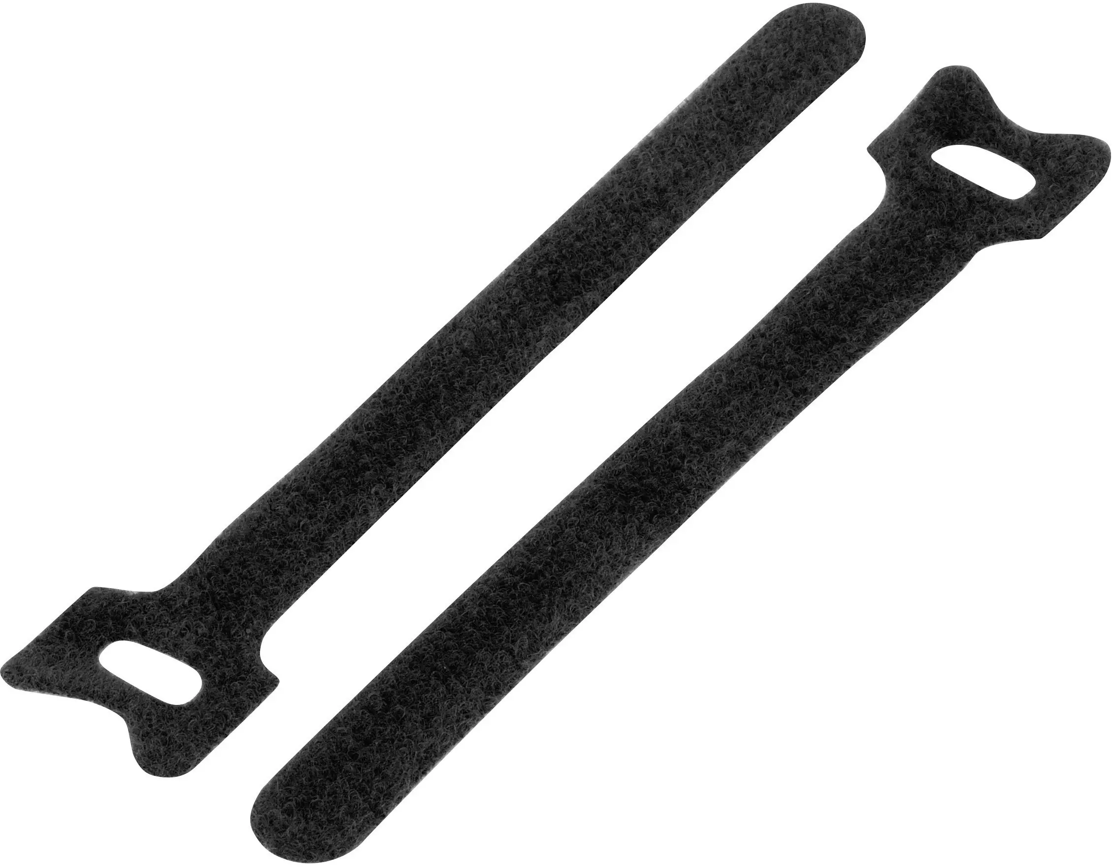 TRU COMPONENTS TC-12355364 Кабельная стяжка на липучке для обвязывания элемента с петлями и крючками (Д x Ш) 310 мм x 16 мм черная
