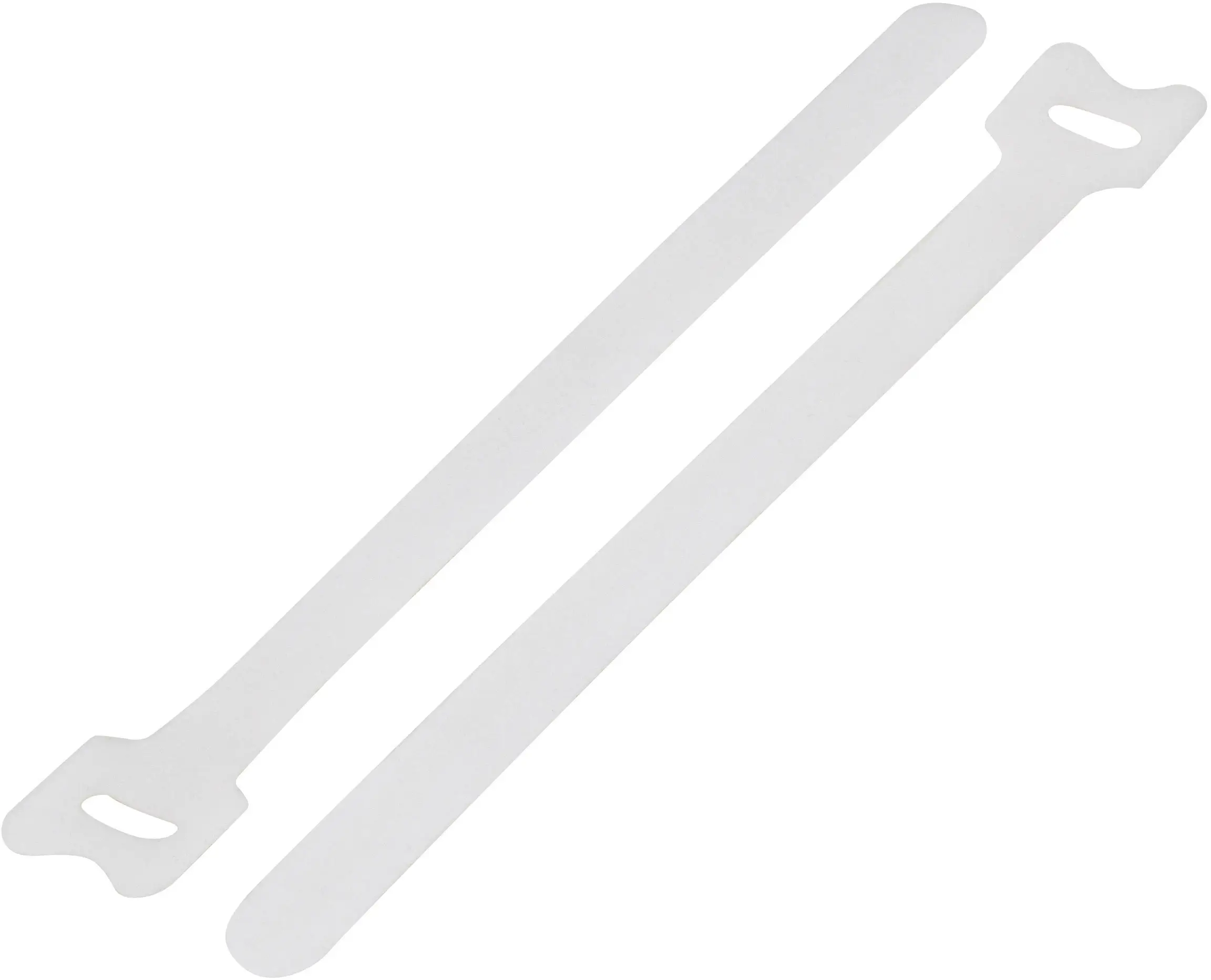 TRU COMPONENTS TC-12355372 Кабельная стяжка на липучке для крепления элементов с петлями и крючками (Д x Ш) 150 мм x 12 мм, белая,