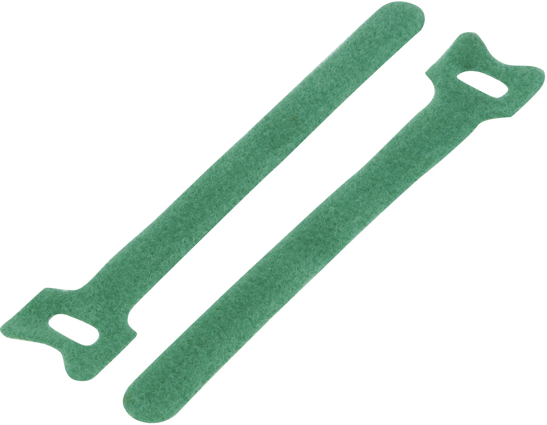TRU COMPONENTS TC-12355436 Хомути-липучки для кабелів з петлями та гачками (Д x Ш) 240 мм x 16 мм зелені 20 шт.