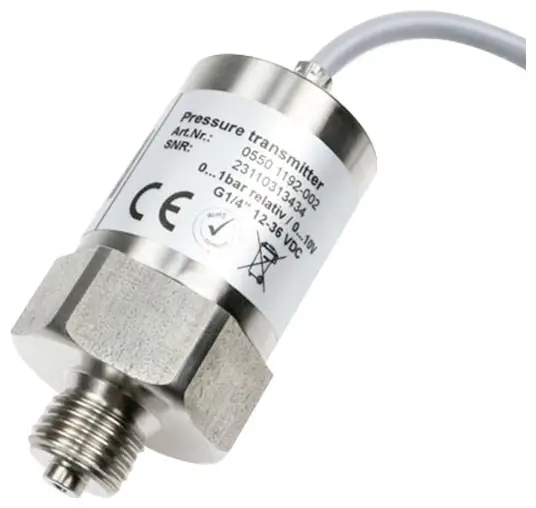 Датчики тиску B + B Thermo-Technik 0550 2282-002, від 0 бар до 2 бар, кабель, 1 шт.