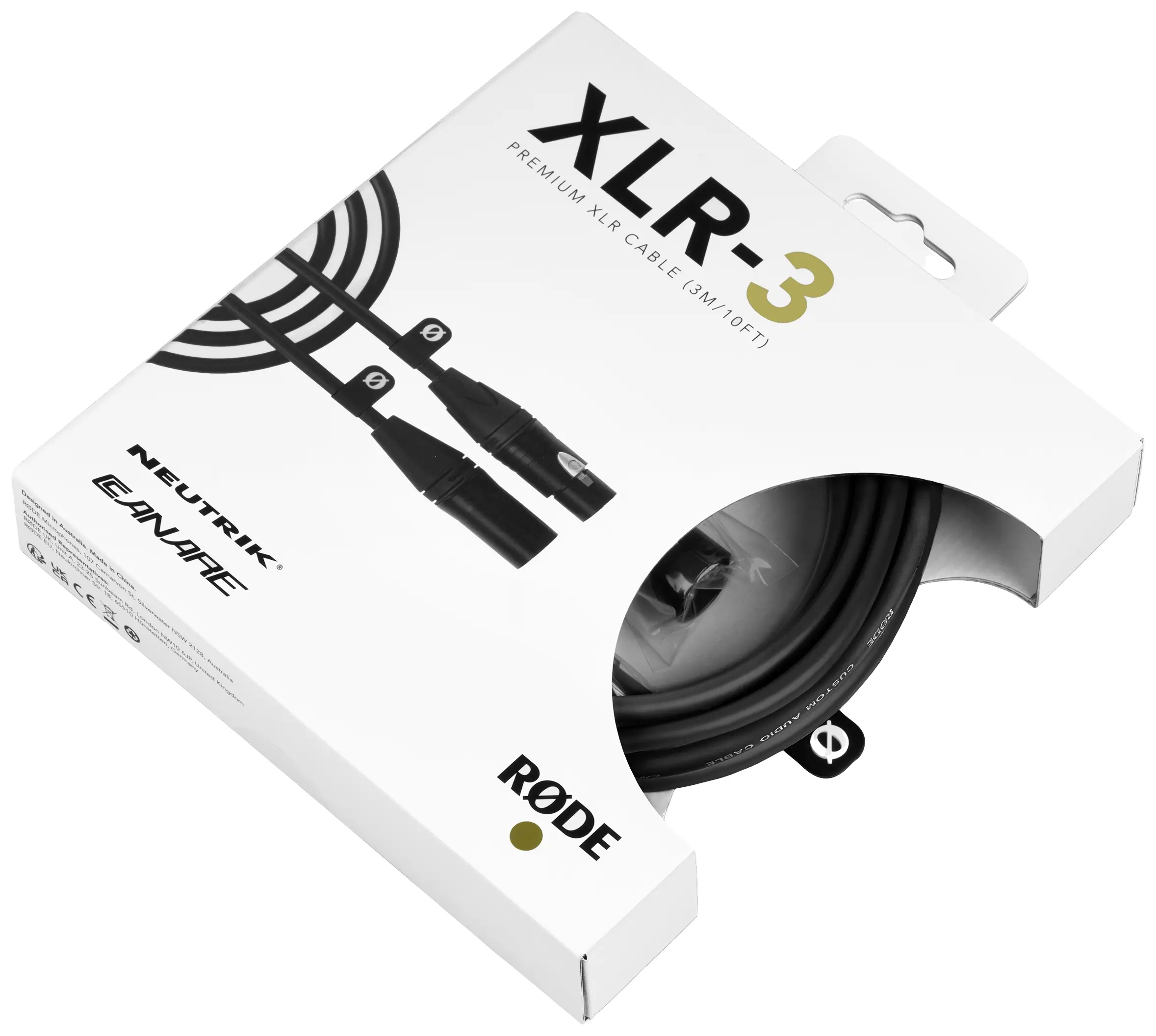 Кабель XLR Rode XLR3M 400832810, 3 м, 1 шт.
