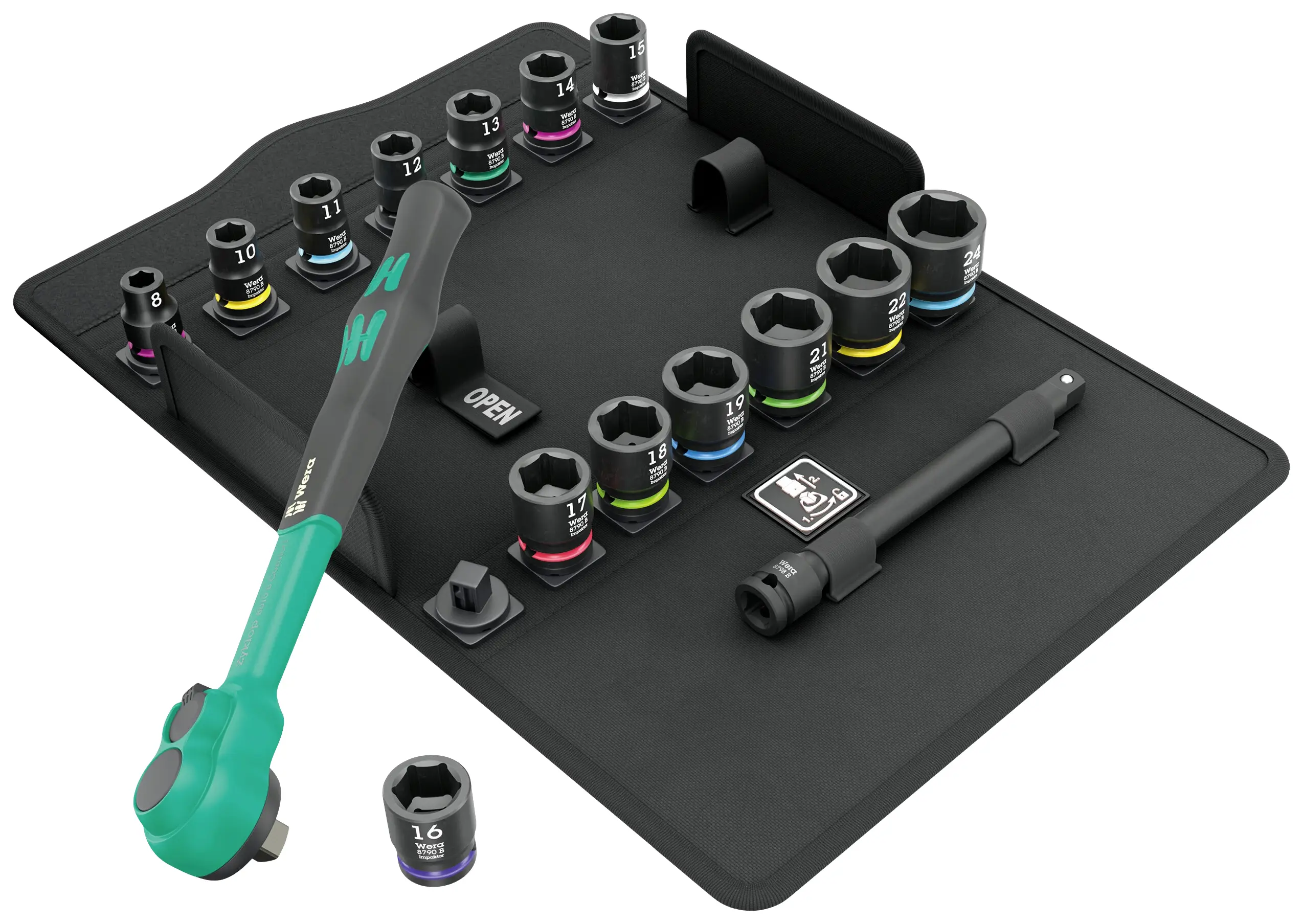 Набор трещоток Wera 8100 SB 12 Zyklop Comfort 05005530001 3/8